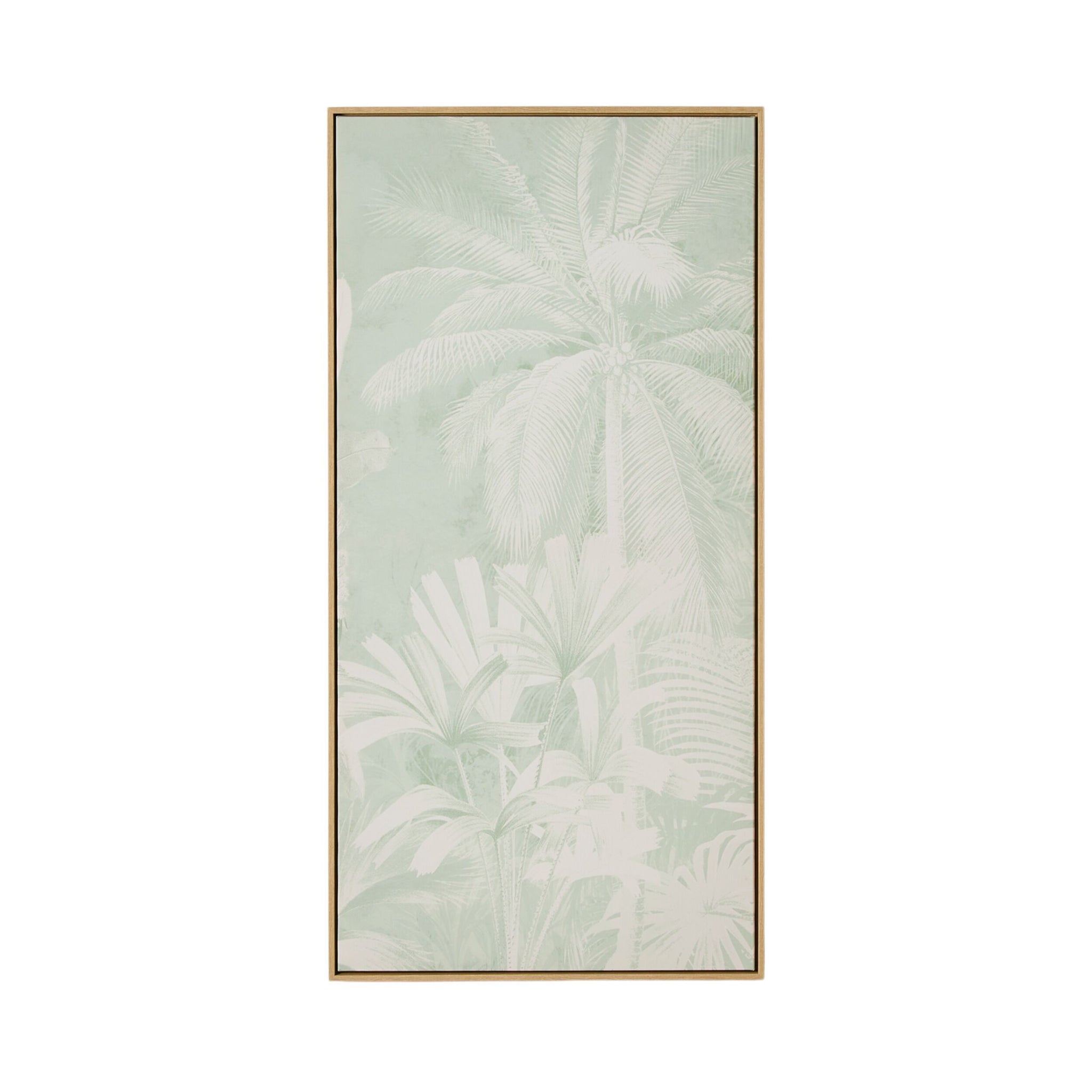 Sage Jungle Trio Framed Canvas Print 190x120cm
