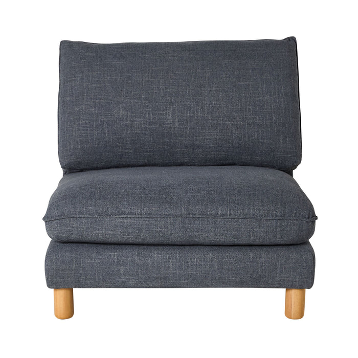 Whitehaven Armless Modular Chair Atlantic Blue