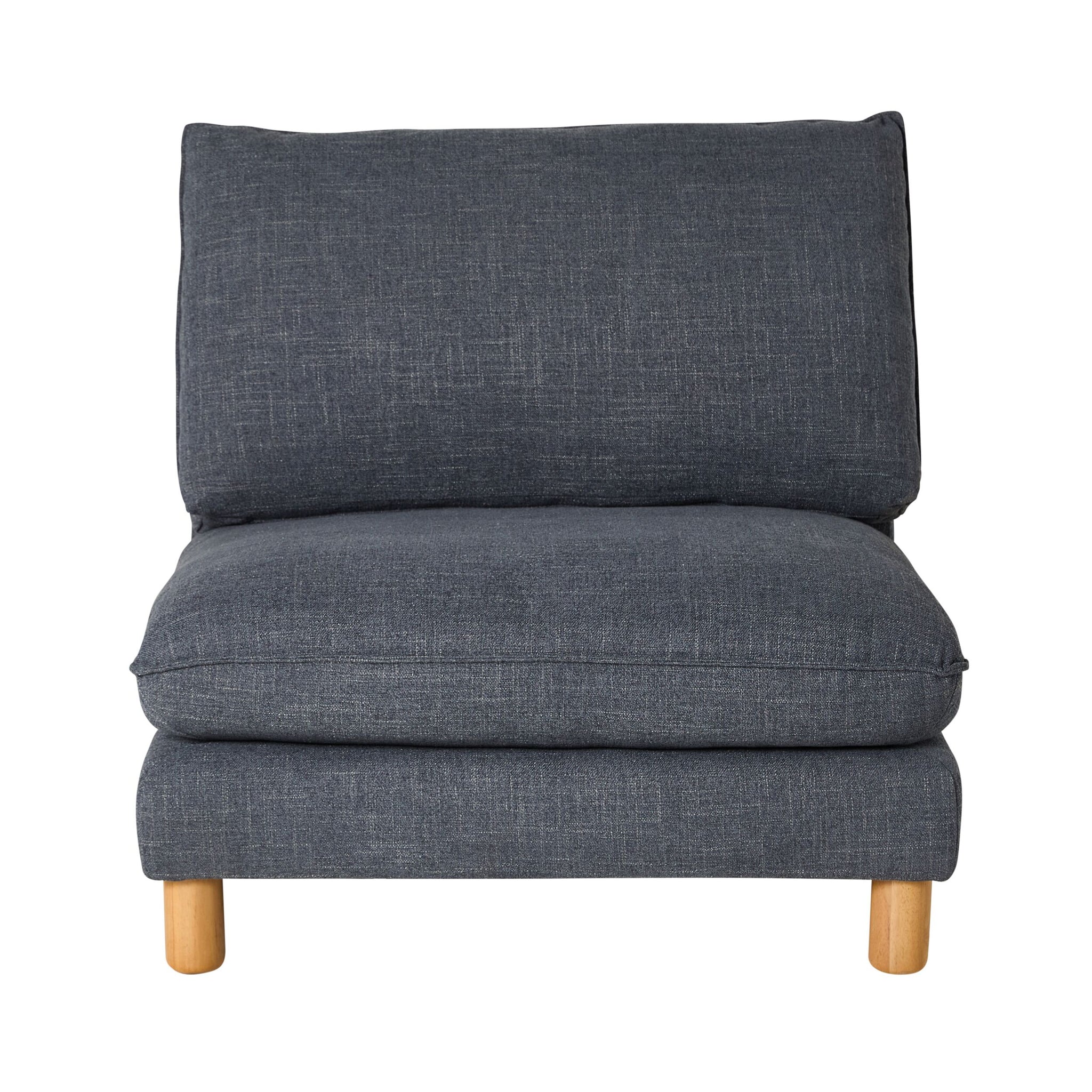 Whitehaven Armless Modular Chair Atlantic Blue