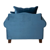 Lisette Velvet Armchair Celeste Indigo