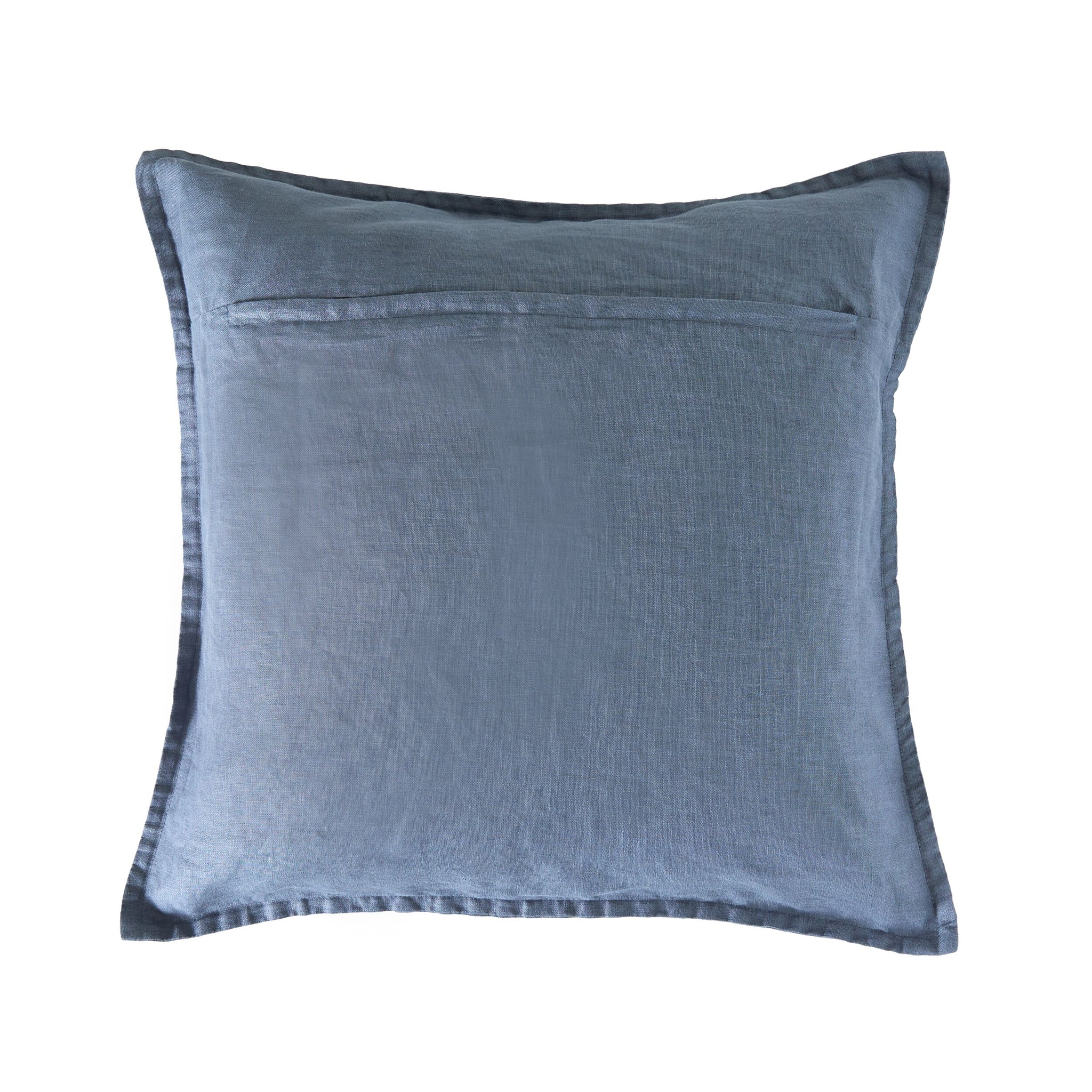 Hamptons French Linen Cushion Denim 50x50cm