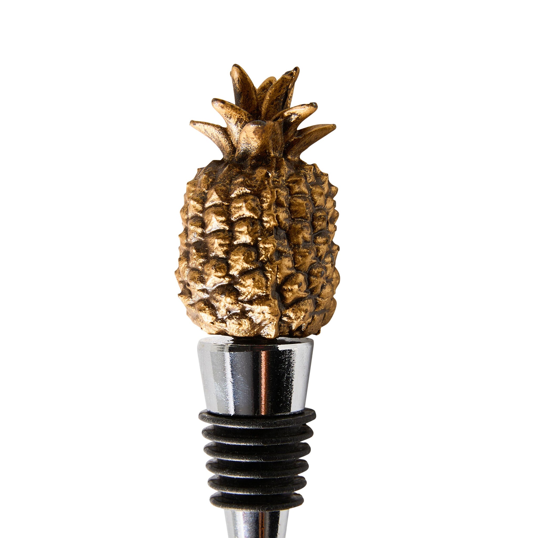 Brass Pineapple Bottle Stopper