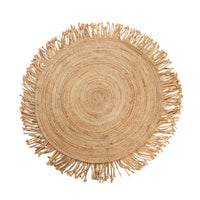 Cochin Hand Stitched Tassel Round Rug 120cm