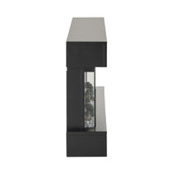 Kensington Fireplace Black 110x18x52cm