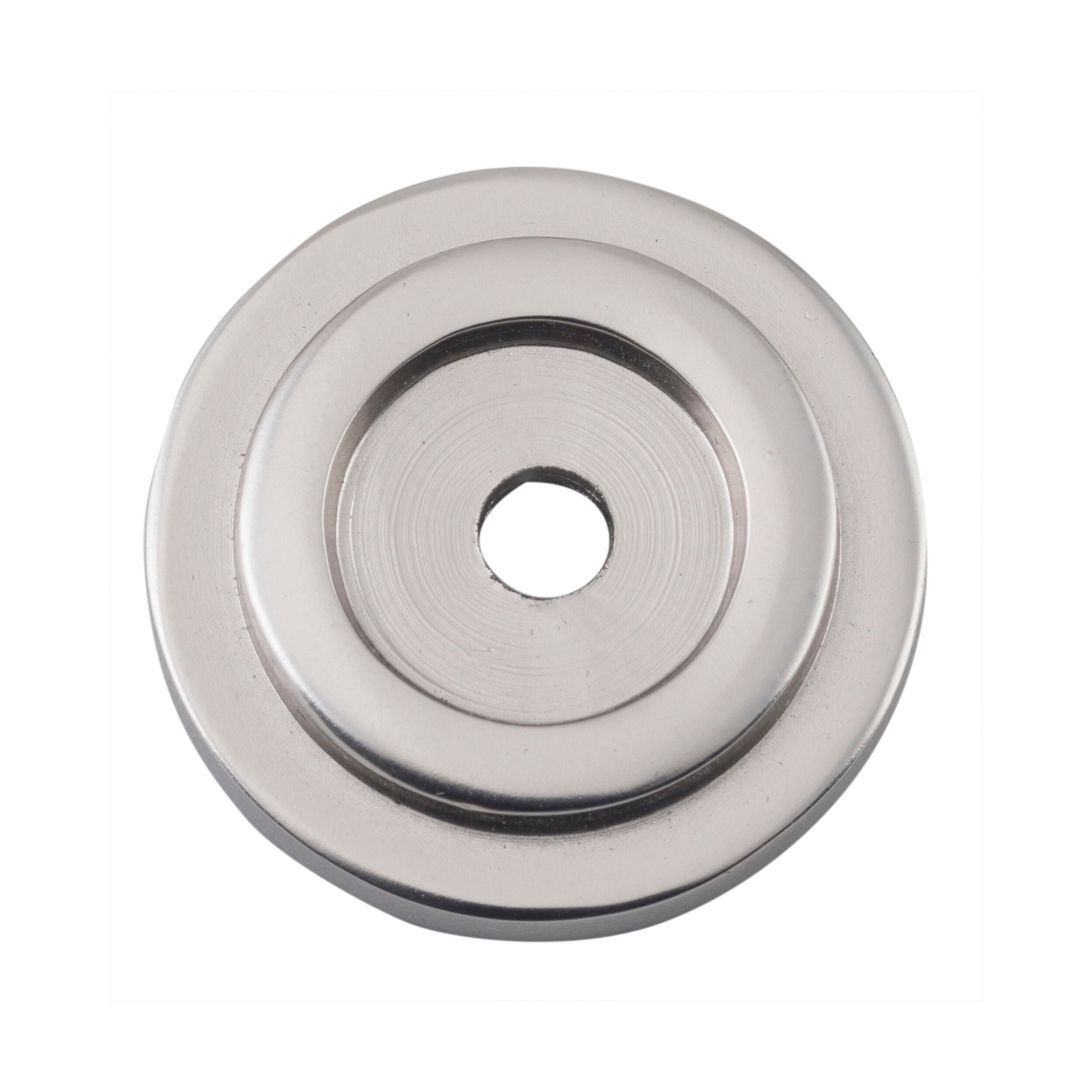 6619 Backplate For Domed Cupboard Knob Satin Nickel D25mm