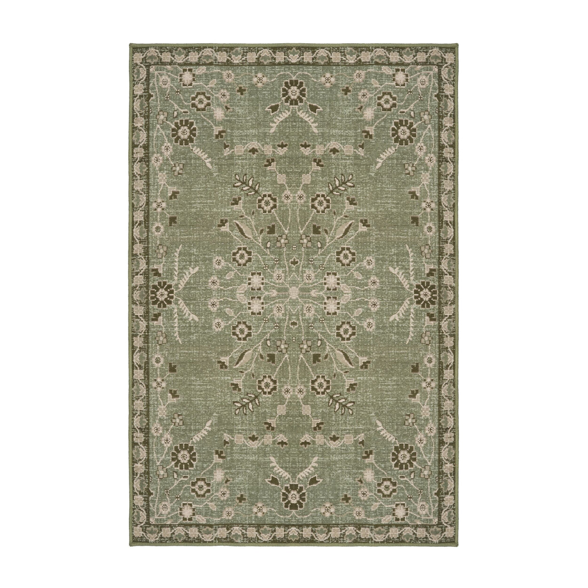 Mystic Loom Indoor Outdoor Rug Sage Meadow 100x150cm