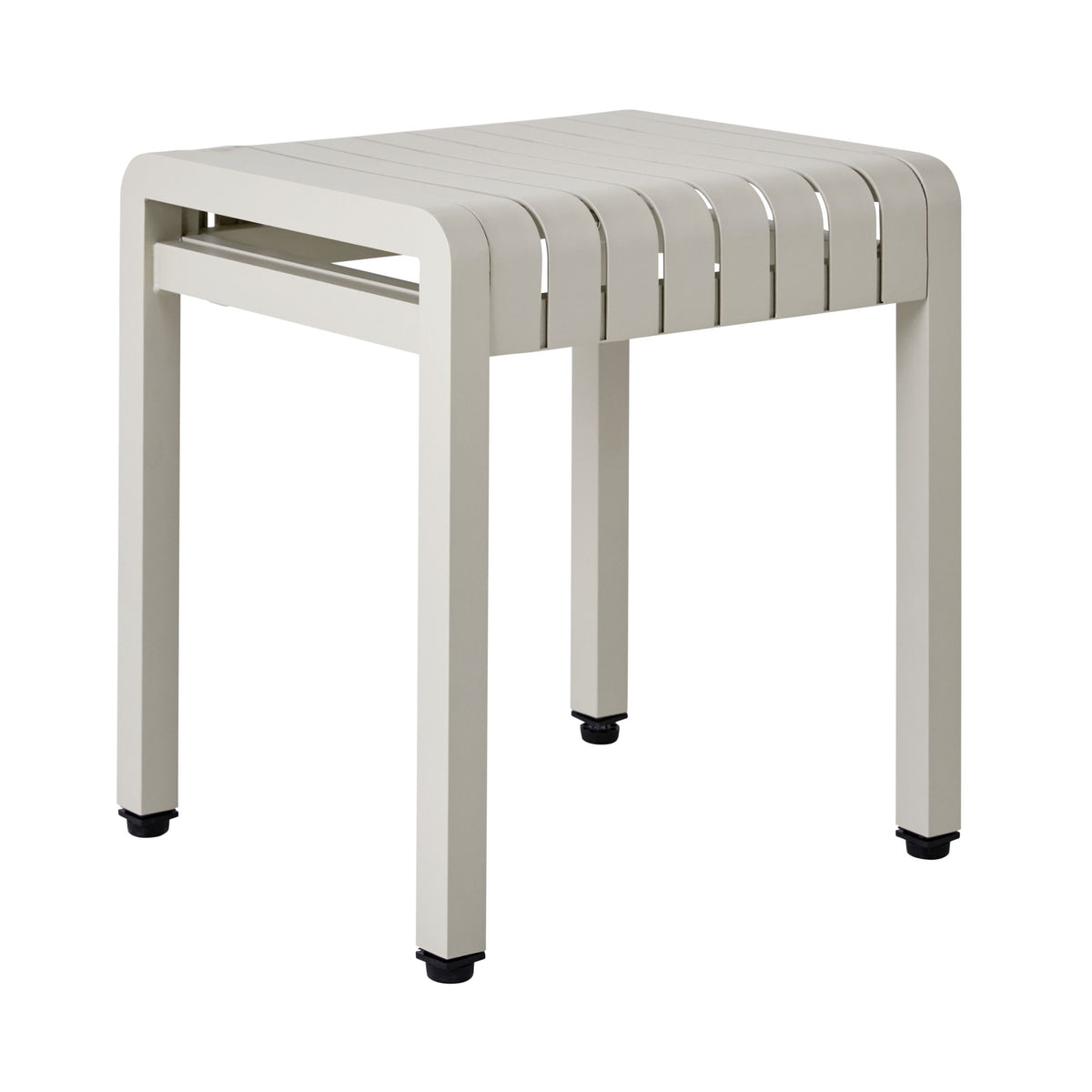 Tomi Alumnium Stool Stool Taupe
