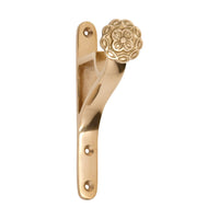 4600 Curtain Bracket End Polished Brass ID19mm