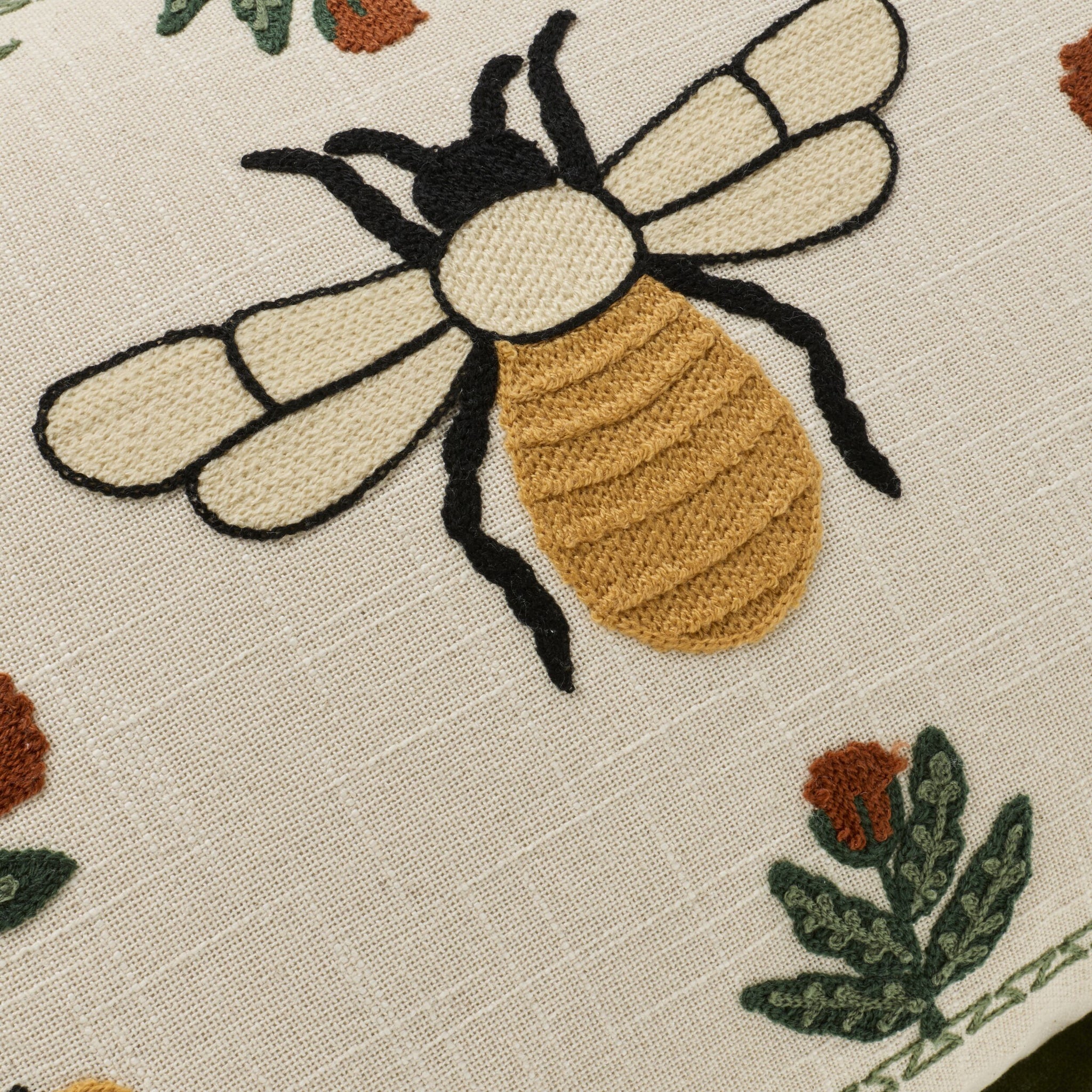 Stitch Bee Bloom Cushion 40x60cm