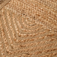 Tulum Braided Hexagonal Jute Table Runner 120cm