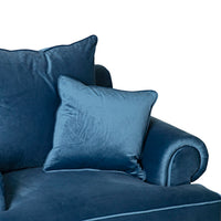 Lisette Armchair Velvet Indigo Blue C-010