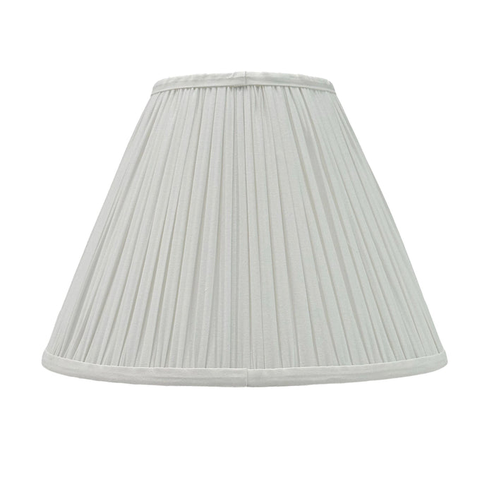 Audrey Pleated Tapered Shade White 25cm