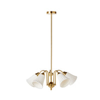 Mossman Porcelain 5 Light Pendant Ivory 60x93cm