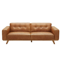 Carson 3 Seater Leather Sofa Dakota Vintage Brown