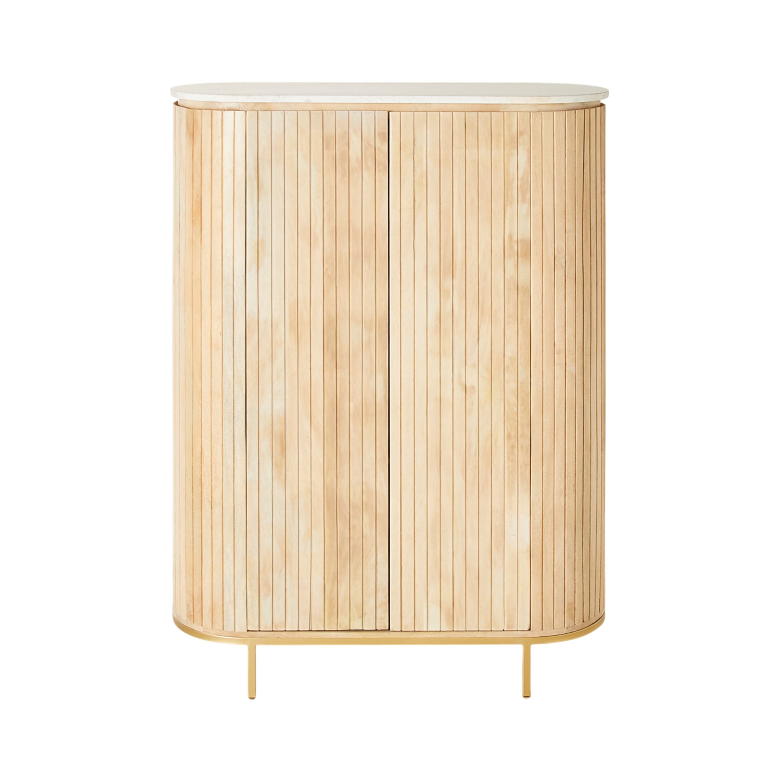 Deva 2 Door Cocktail Cabinet 114 x 151 x 43cm