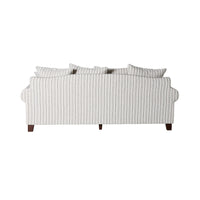 Lisette 3.5 Seater Deep Sofa Linen Stripe