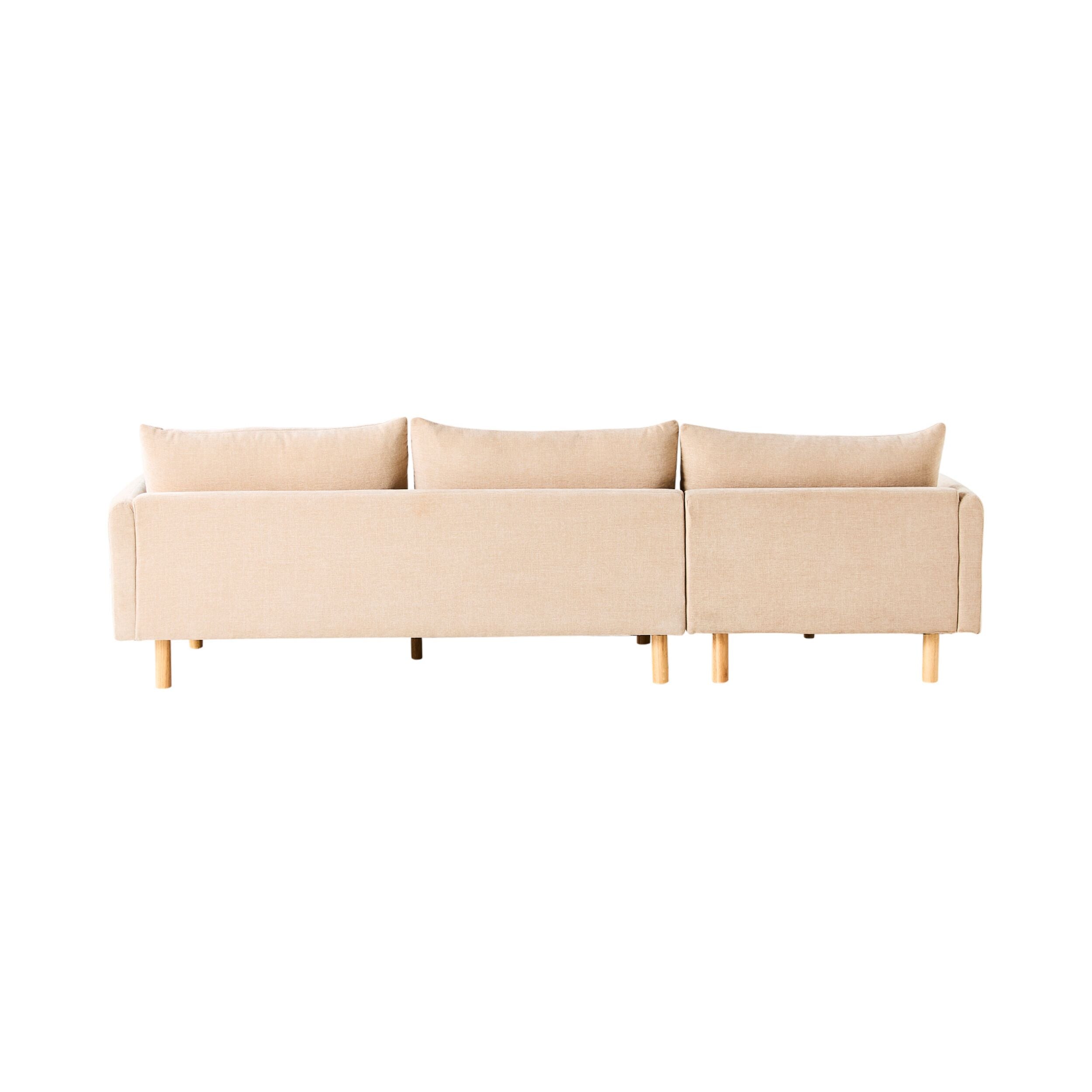 Austin 3 Seater Sofa with Left Hand Chaise Serenity Tortilla