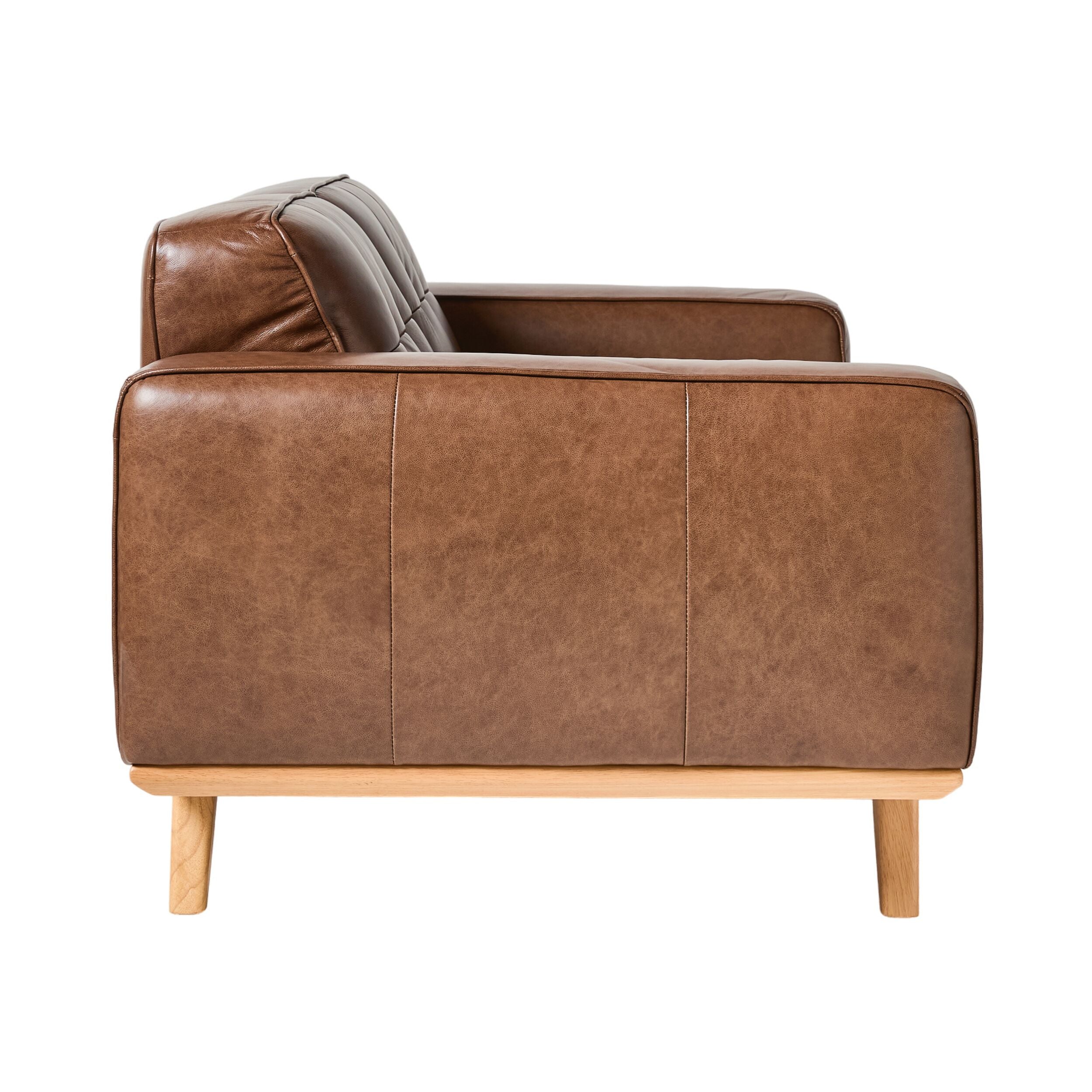 Carson 2 Seater Leather Sofa Dakota Mocha