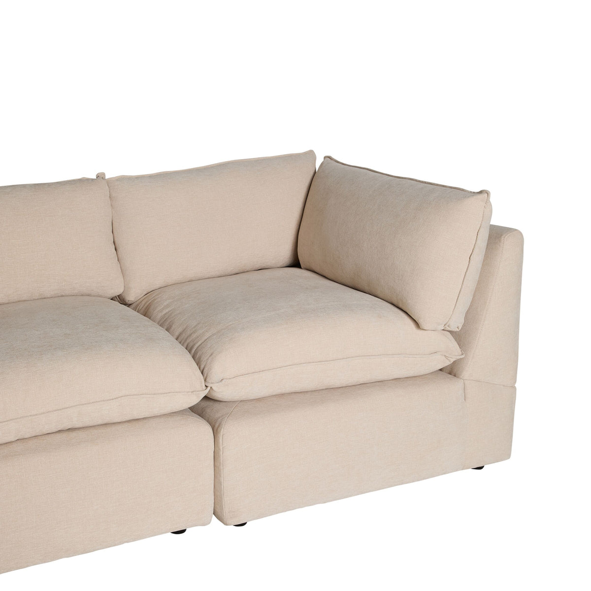 Sora Corner Sofa Ivory