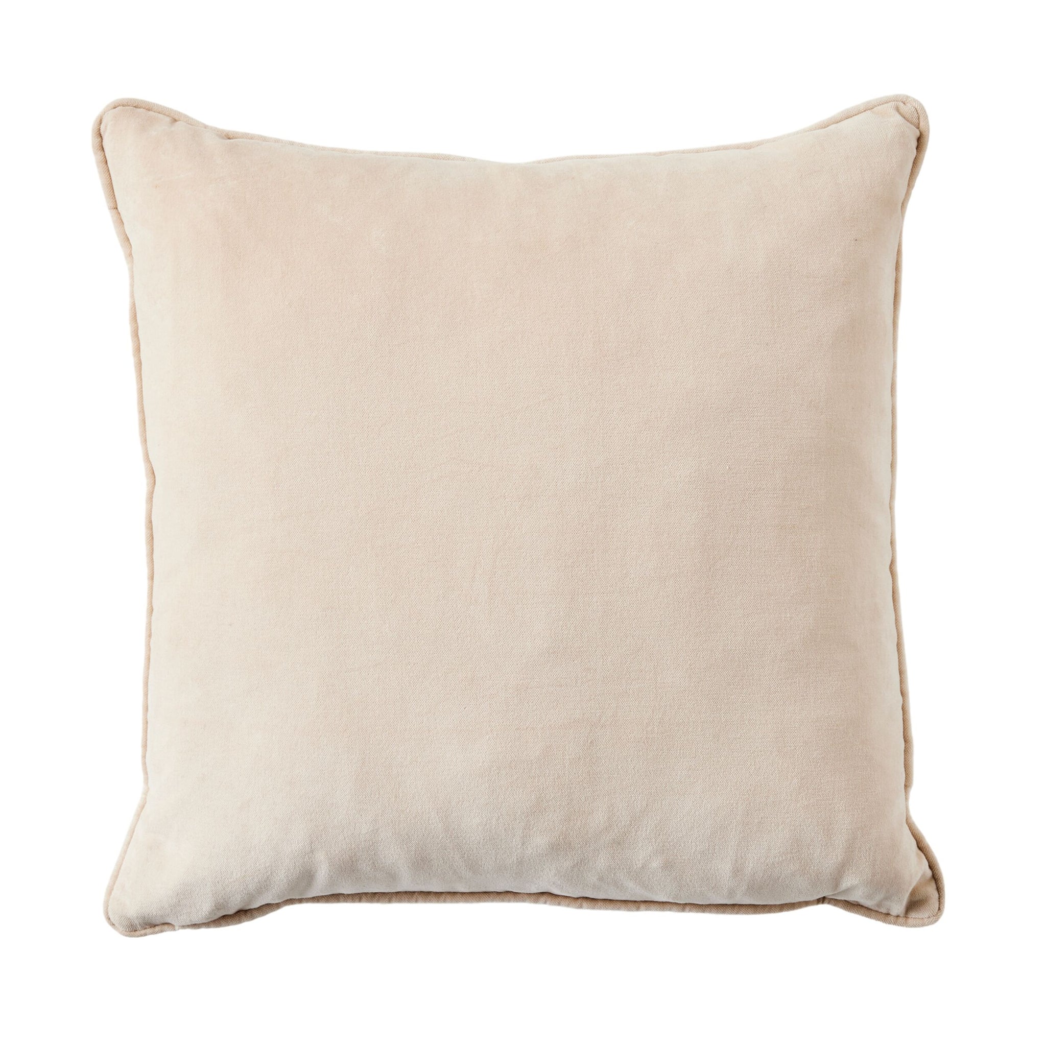Hervey Cotton Velvet Cushion Oatmeal 45x45cm
