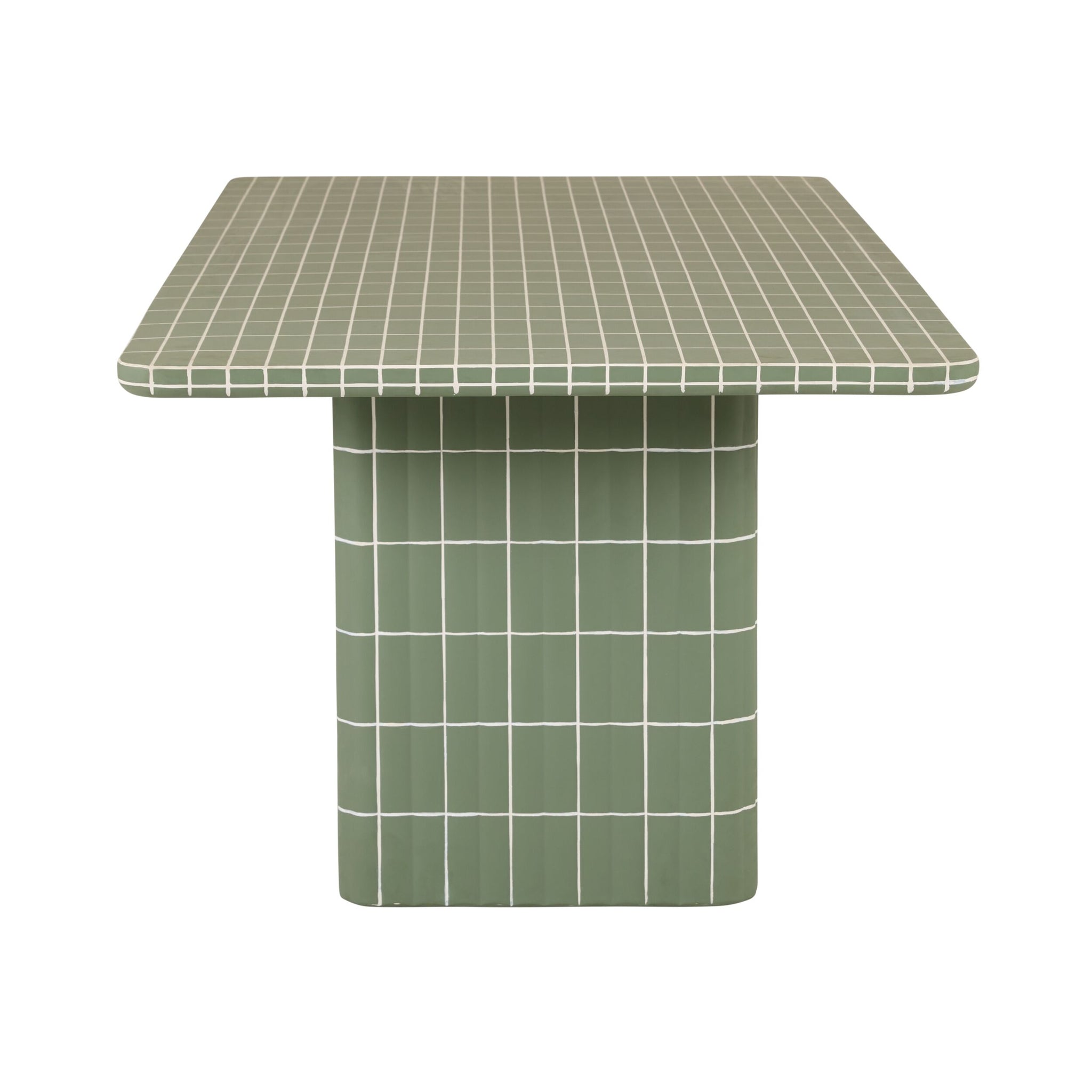 Edie Dining Table 225cm Laurel Green