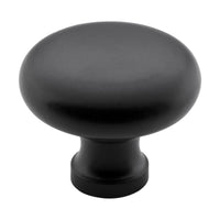 4083 Cupboard Knob Round Iron Matte Black D38xP32mm