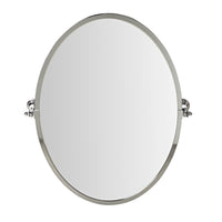 Hayden Oval Pivot Mirror Chrome