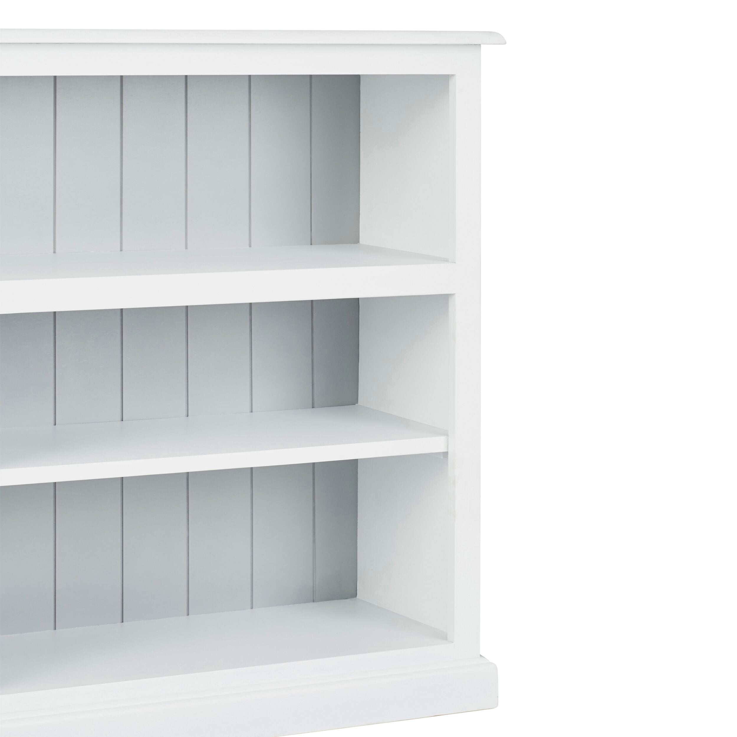 Armand Lowline Bookcase 90 x 155cm White