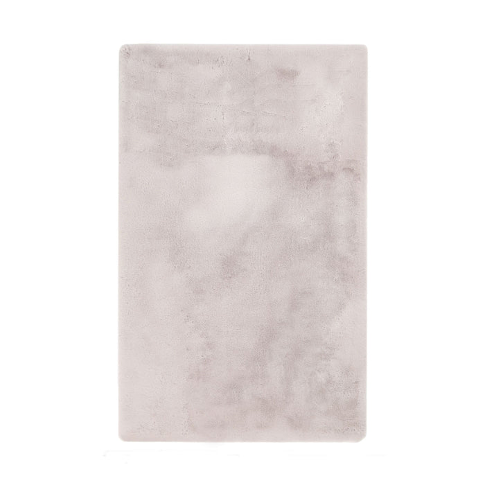 Faux Rabbit Fur Rug Soft Pink 150x240cm