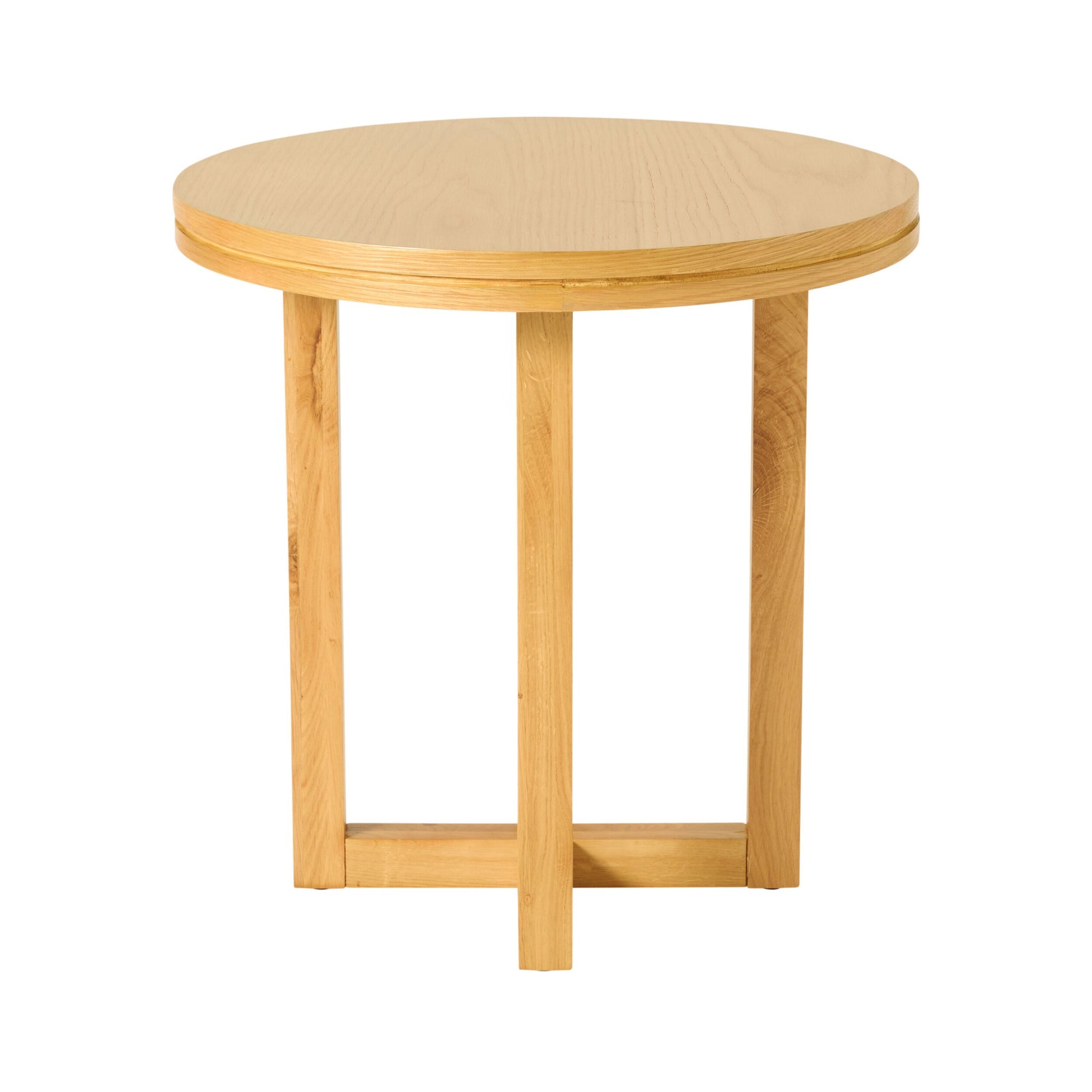 Avalon Round Side Table Light Oak