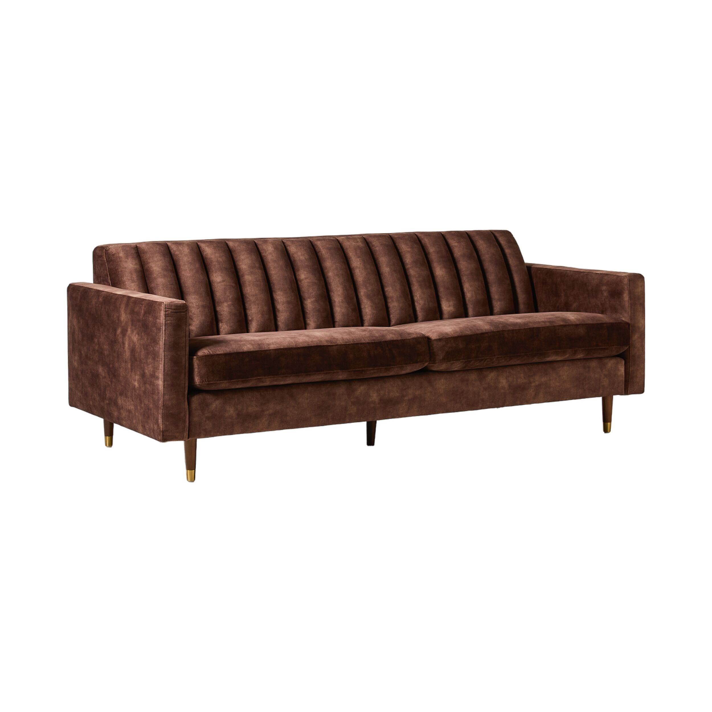 Stitch 3 Seater Sofa Haven Chocolate