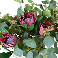 Folia Protea Arrangement in Ceramic Pot