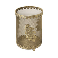 Leaf and Net Gold Lantern