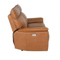 Dillon 2 Seater Leather Recliner Sofa Dakota Light Chestnut