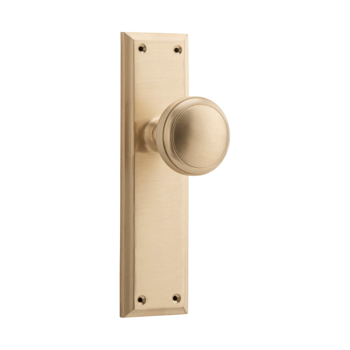 6646 Door Knob Milton Latch Pair Satin Brass H200xW50xP73mm – Early ...