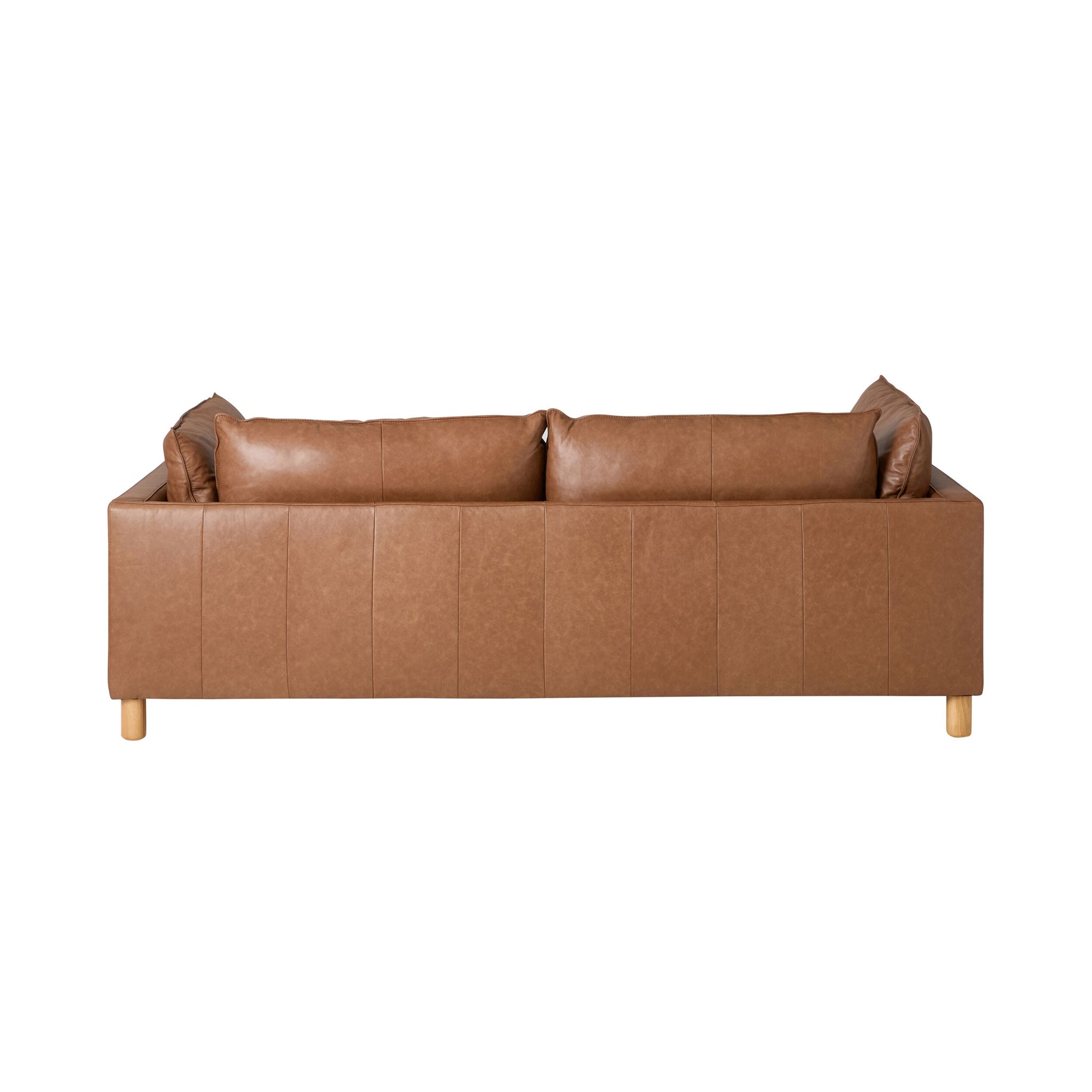 Whitehaven Leather 3 Seater Sofa Vintage Saddle