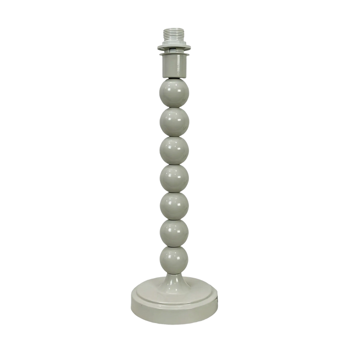 Carousel Metal Table Lamp Base Ivory 31cm