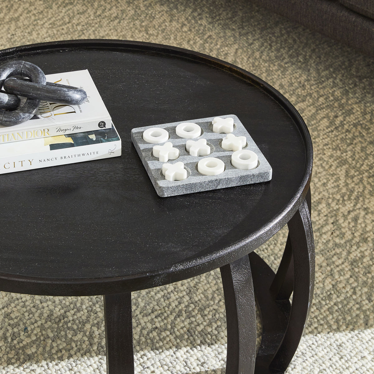 7x7 Table Ink Ink Round Coffee Table Black – Early Settler NZ