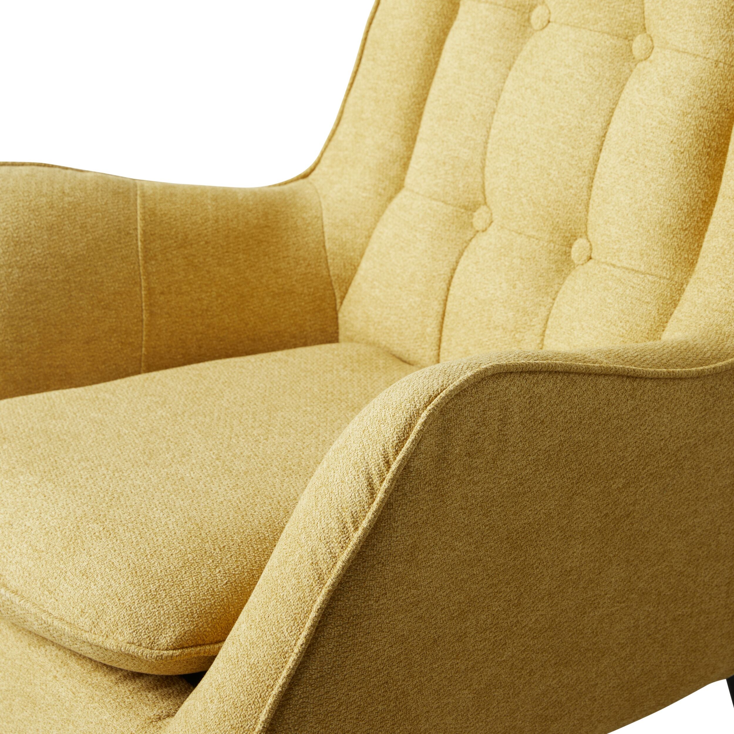 Roux Linen Armchair Mustard