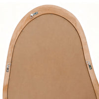 Fluid Wooden Wall Mirror Walnut 118x58cm