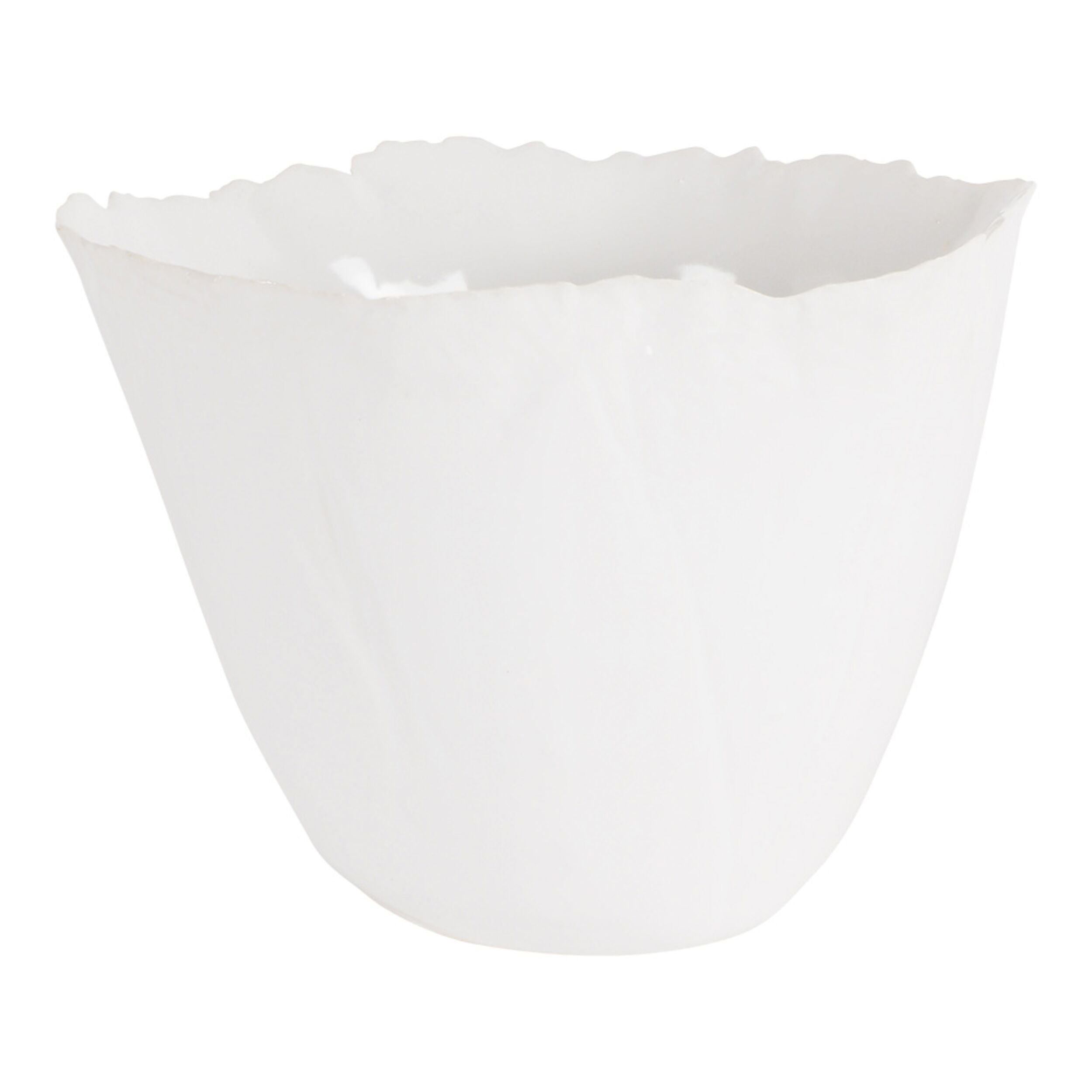 Floriana Organic White Bowl 20X20X15Cm