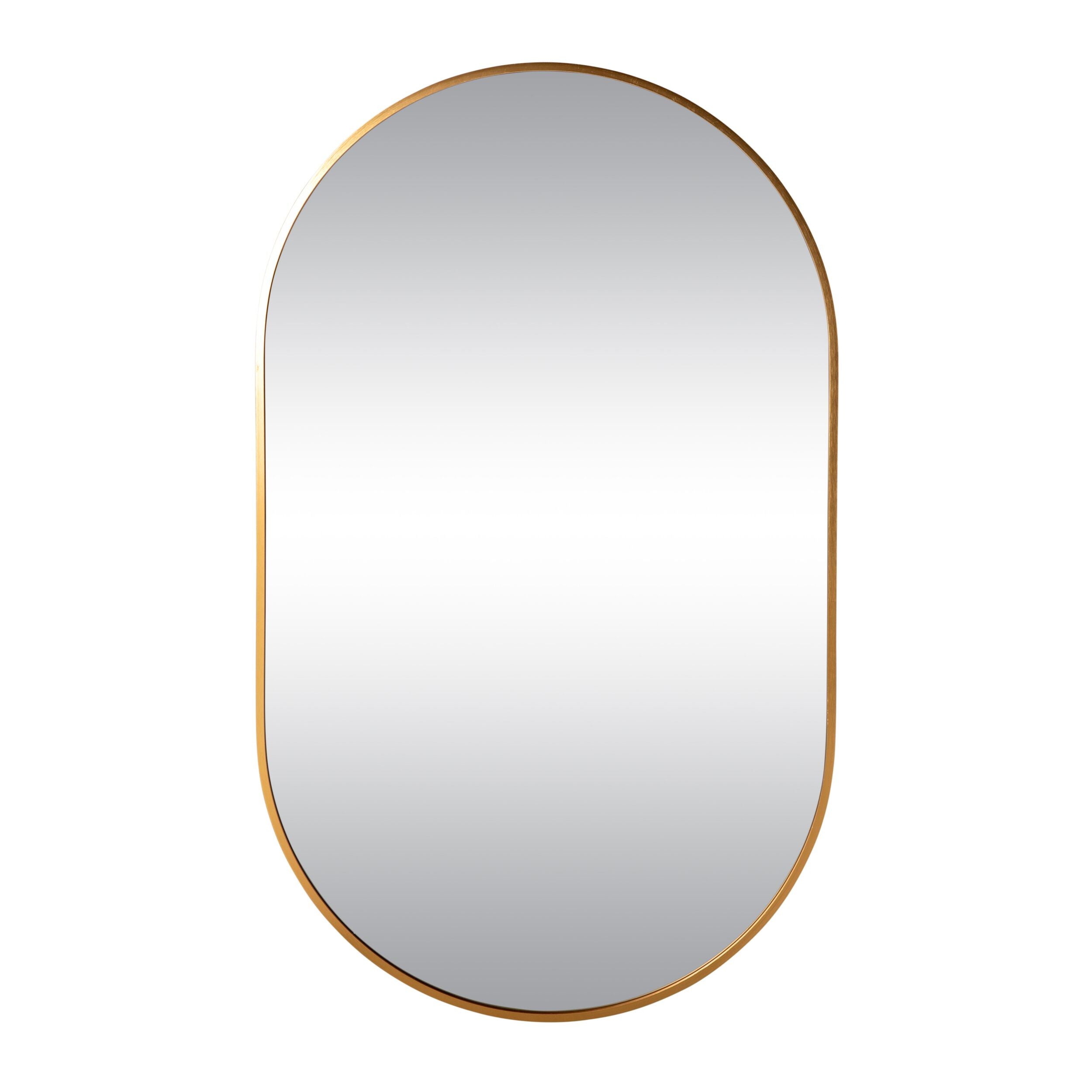 Ovale Mirror 100x60cm Brushed Brass