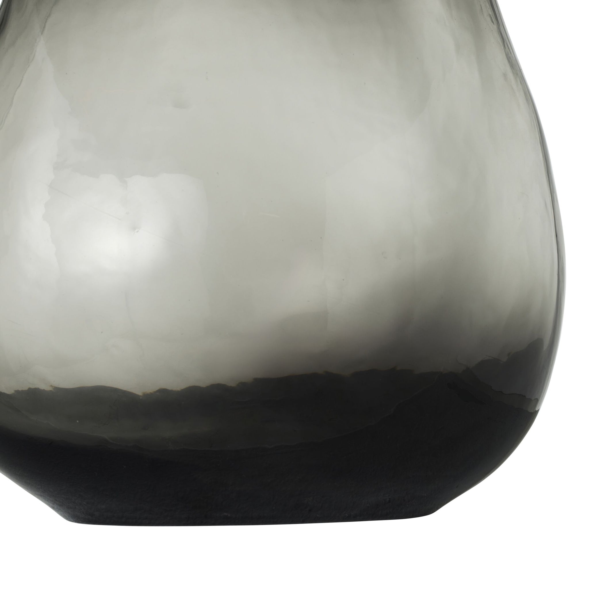 Hazy Glass Vase Smoke Medium