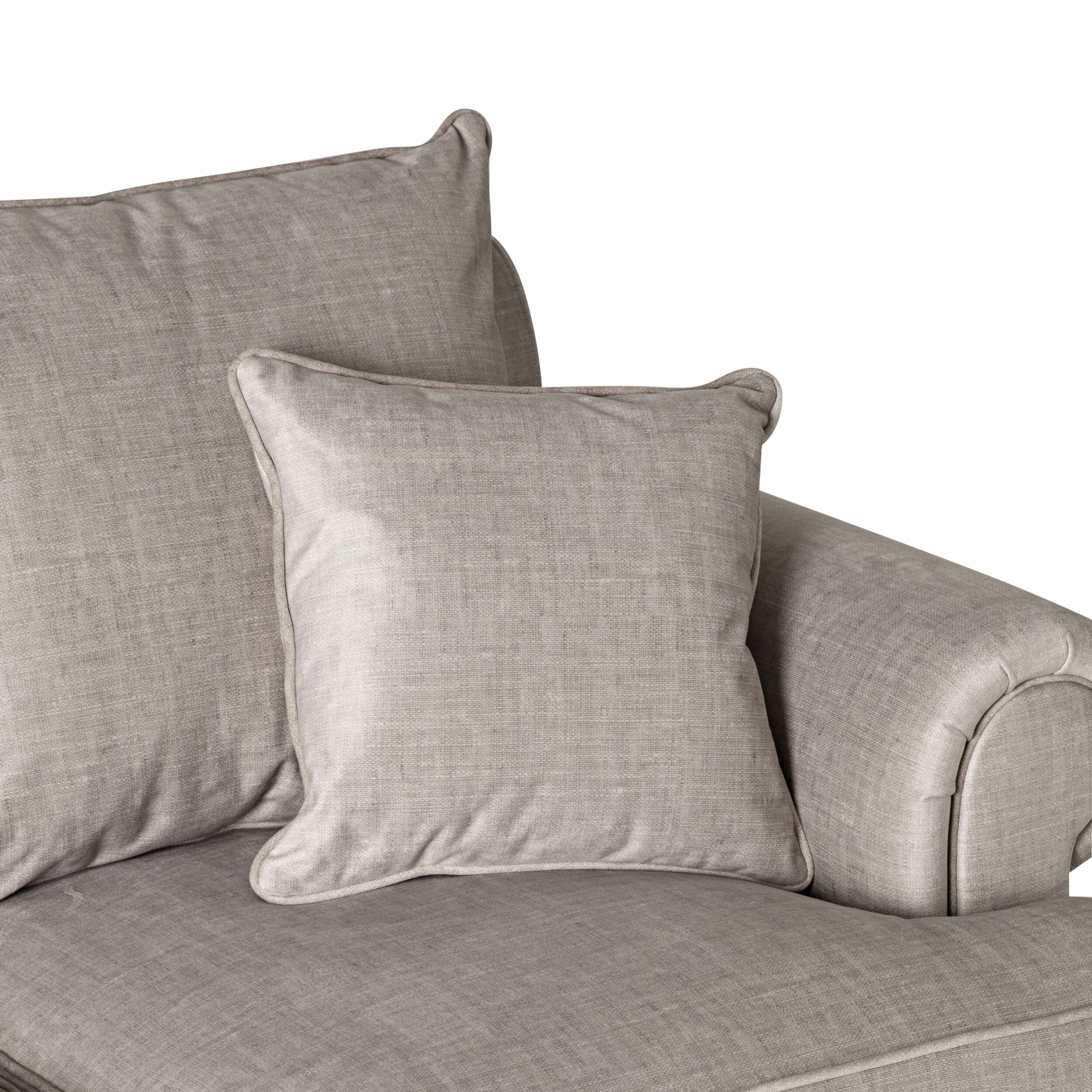 Lisette 2.5 Seater Luxe Velvet Sofa Natural Custom C-004