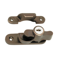 2307 Sash Fastener Locking Zinc Alloy Antique Brass L64xW20mm