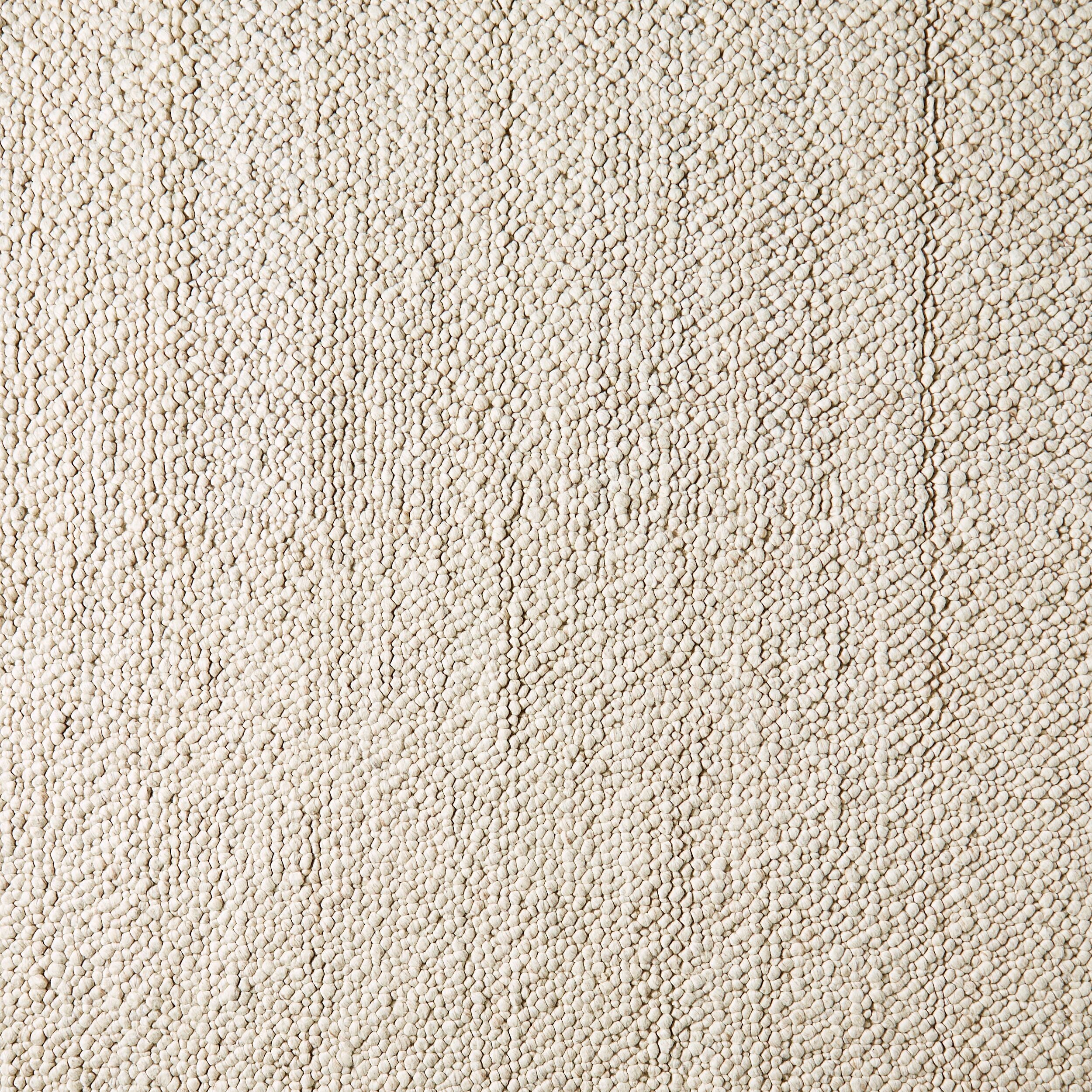 Pebbles Hand Woven Cream Cotton Wool Rug 240x300cm