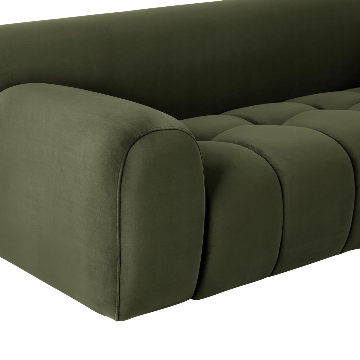 Alexis 2 Seater Velvet Sofa Eucalyptus