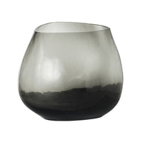 Hazy Glass Vase Smoke Medium