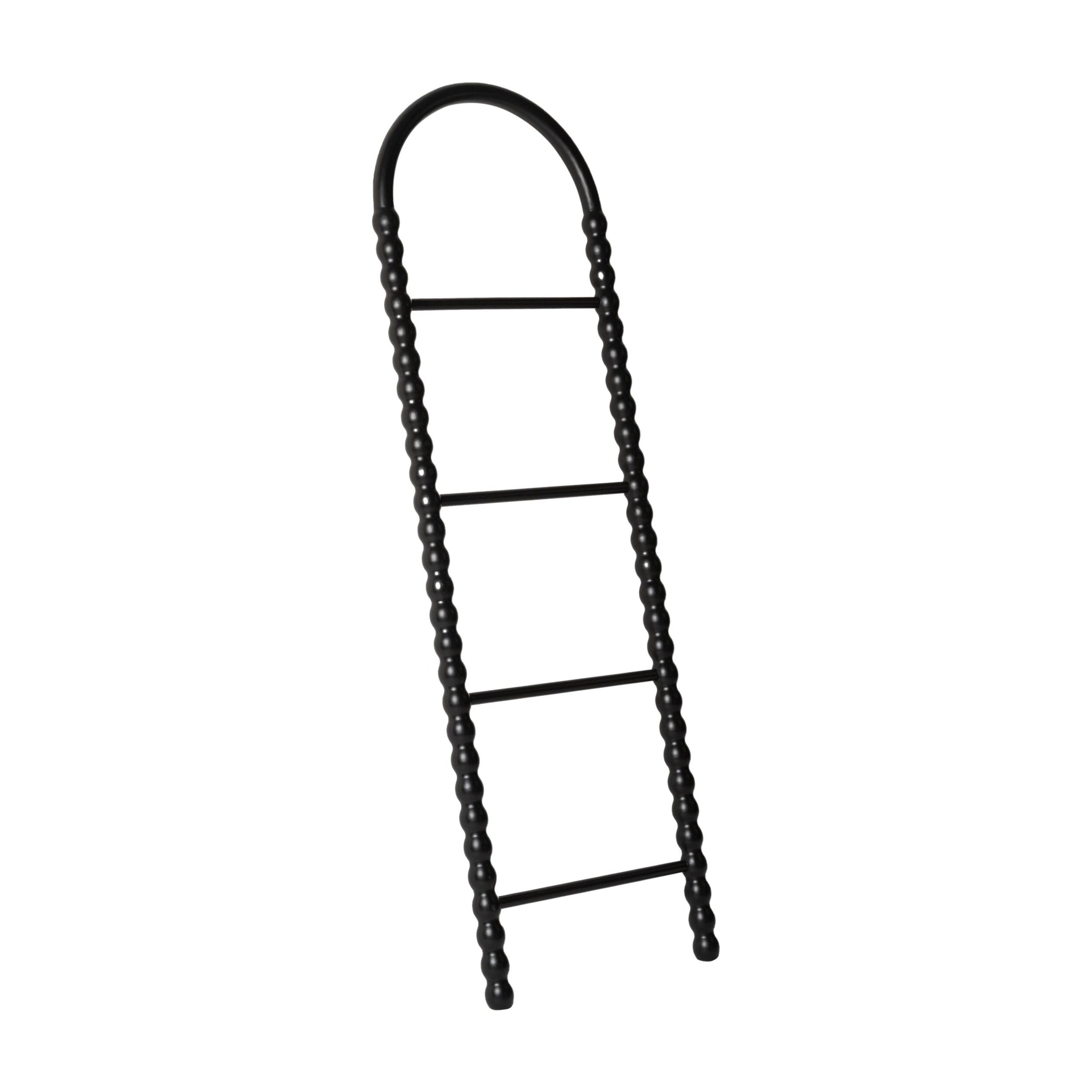 Orla Bobbin Towel Ladder Black