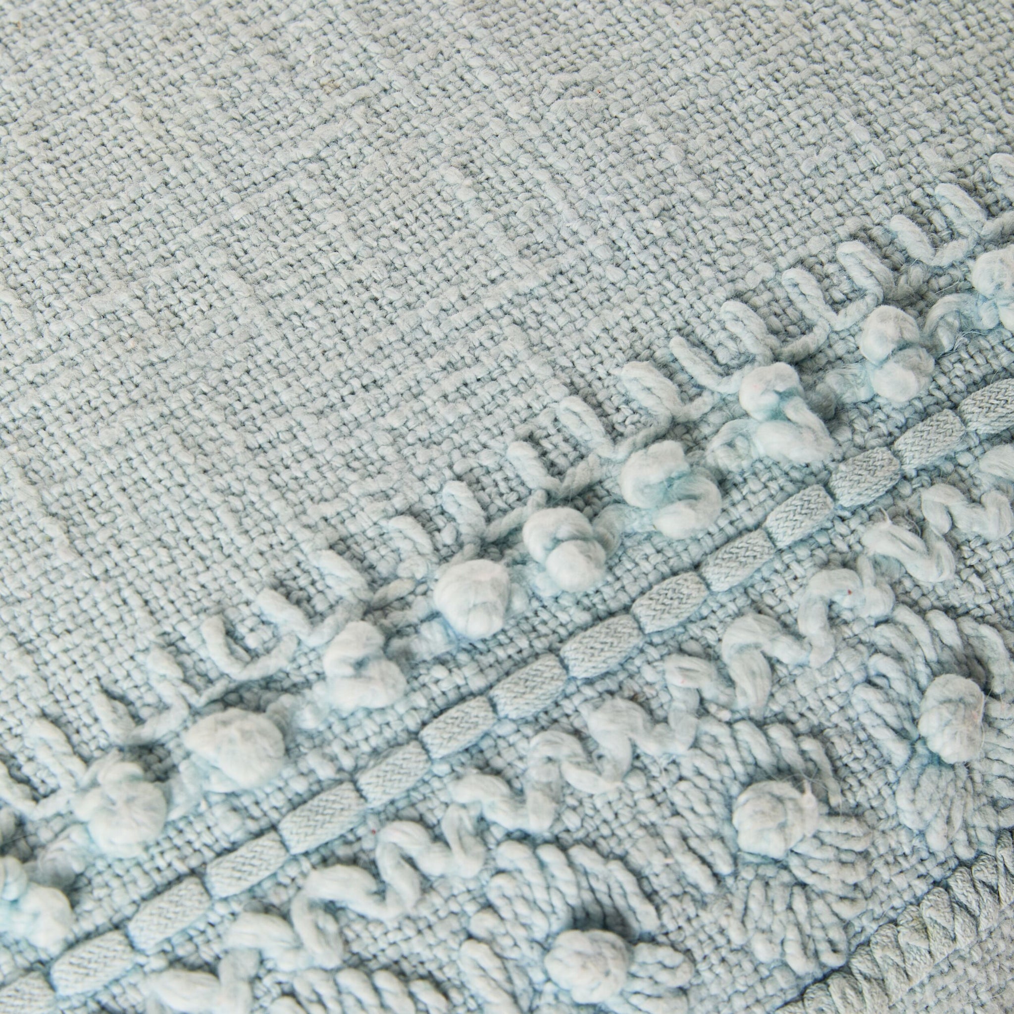 Stitch Suri Embroidered Cushion Blue